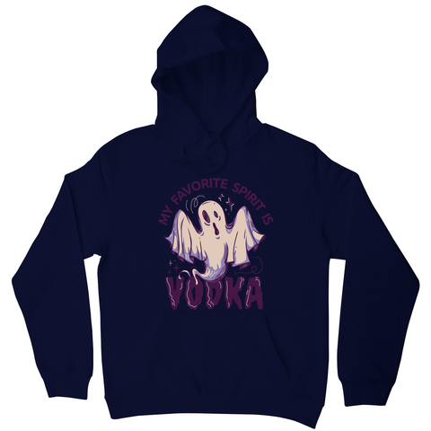 Drunk spirit ghost cartoon hoodie Navy