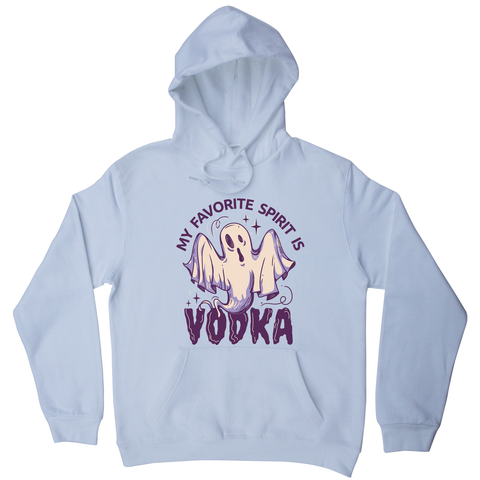 Drunk spirit ghost cartoon hoodie White