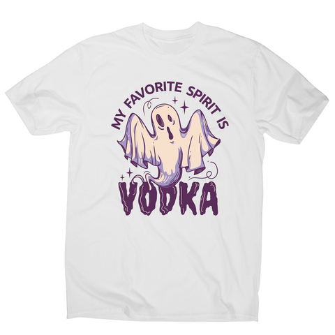 Drunk spirit ghost cartoon men's t-shirt White
