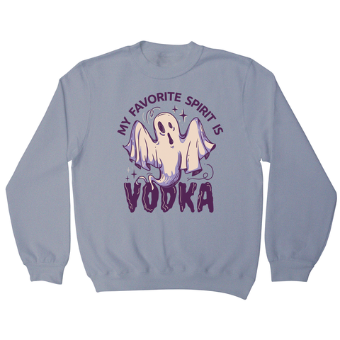 Drunk spirit ghost cartoon sweatshirt Grey