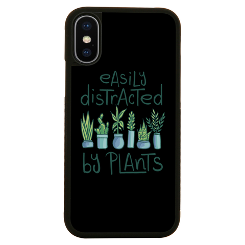 Easily distracted by plants iPhone case iPhone XS