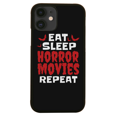 Eat sleep horror movies iPhone case iPhone 12