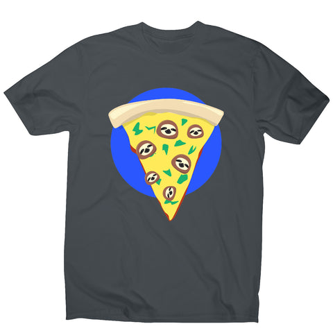 Funny pizza sloth - men's t-shirt - Graphic Gear