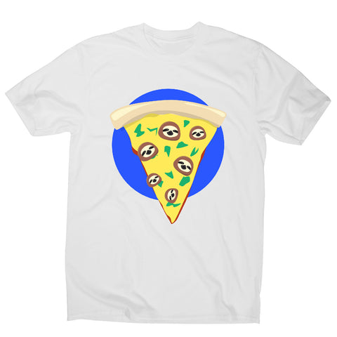 Funny pizza sloth - men's t-shirt - Graphic Gear