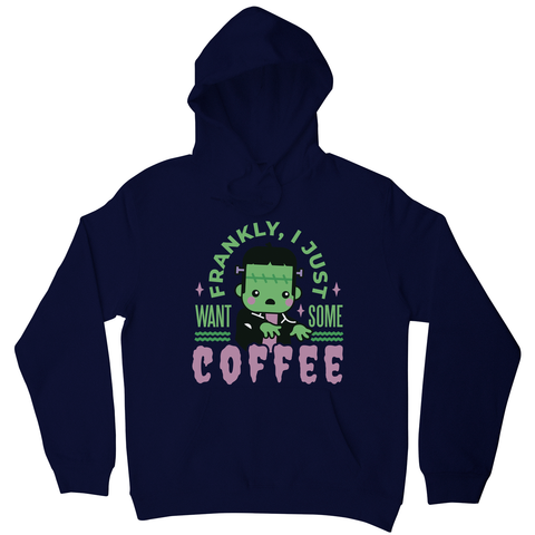 Frankenstein coffee monster hoodie Navy