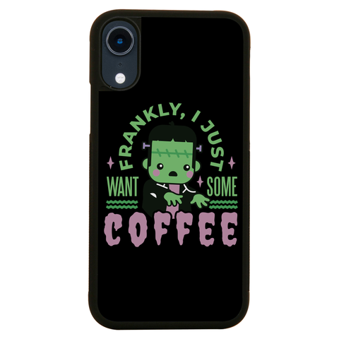 Frankenstein coffee monster iPhone case iPhone XR