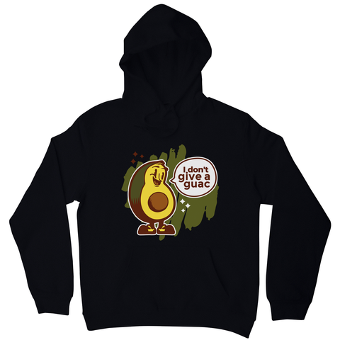 Funny avocado quote hoodie Black