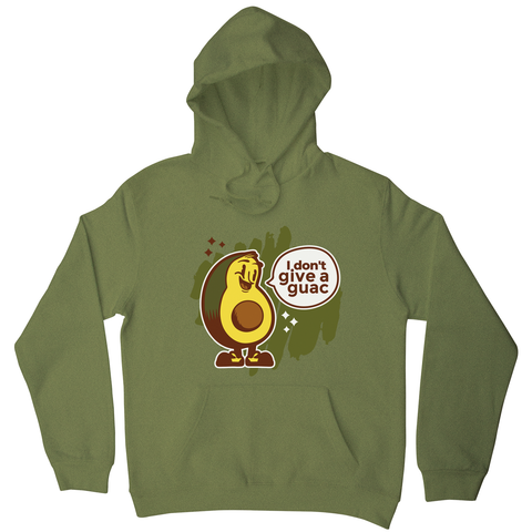 Funny avocado quote hoodie Olive Green