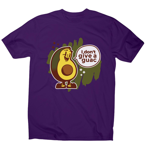 Funny avocado quote men's t-shirt Purple