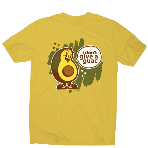 Funny avocado quote men's t-shirt Yellow