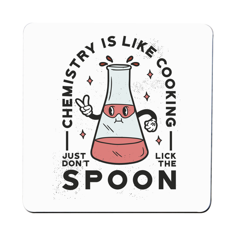 Funny chemistry cooking coaster drink mat Set of 1