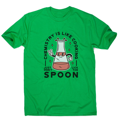 Funny chemistry cooking men's t-shirt Green