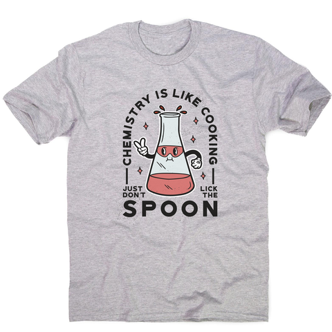 Funny chemistry cooking men's t-shirt Grey
