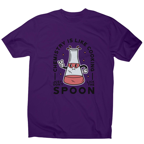 Funny chemistry cooking men's t-shirt Purple