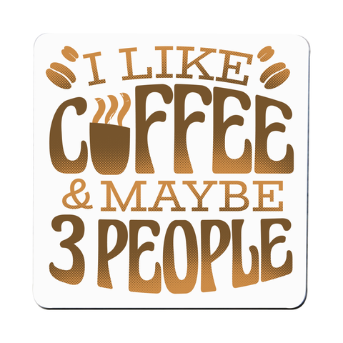 Funny coffee quote coaster drink mat Set of 1
