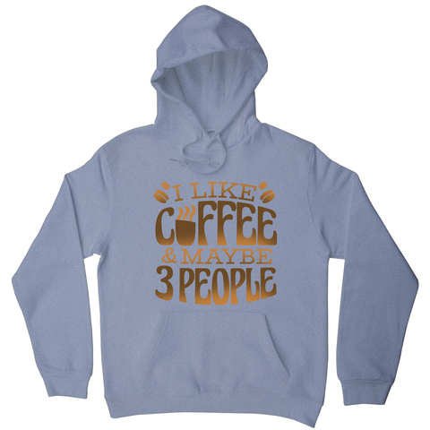 Funny coffee quote hoodie Grey