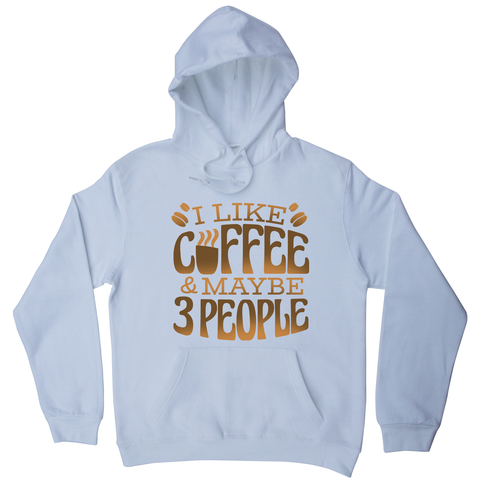 Funny coffee quote hoodie White