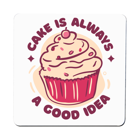 Funny cupcake quote coaster drink mat Set of 1