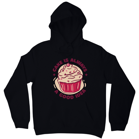 Funny cupcake quote hoodie Black