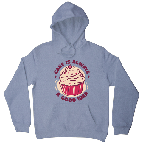 Funny cupcake quote hoodie Grey
