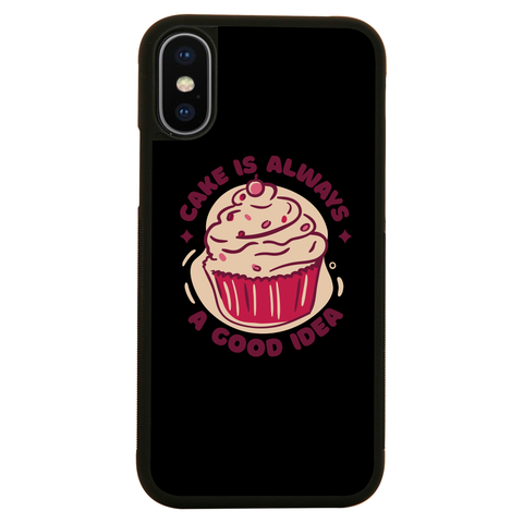 Funny cupcake quote iPhone case iPhone XS