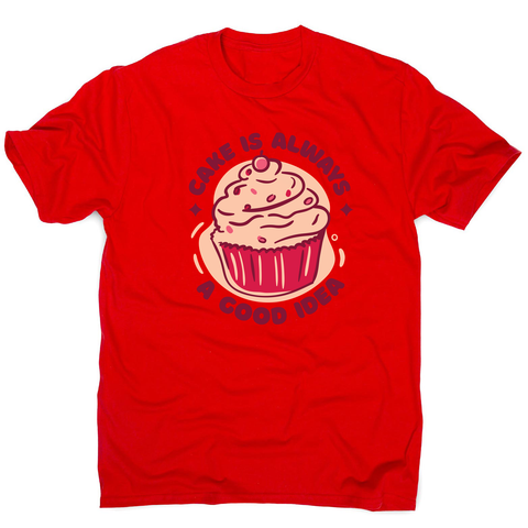 Funny cupcake quote men's t-shirt Red
