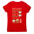 Funny diet day routine women's t-shirt Red