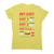 Funny diet day routine women's t-shirt Yellow
