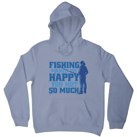 Funny fishing quote hoodie Grey