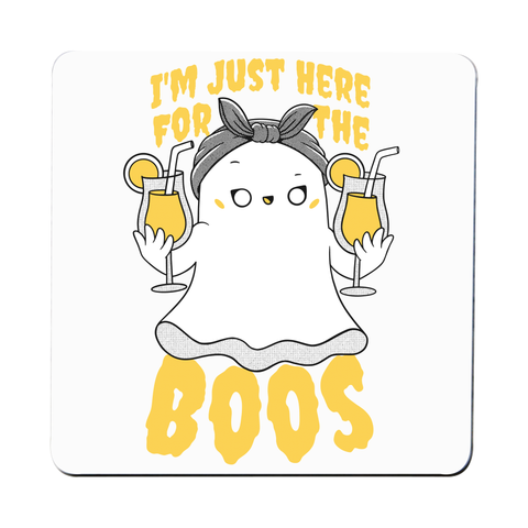 Funny ghost coaster drink mat Set of 1