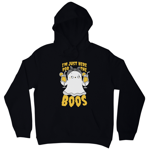 Funny ghost hoodie Black