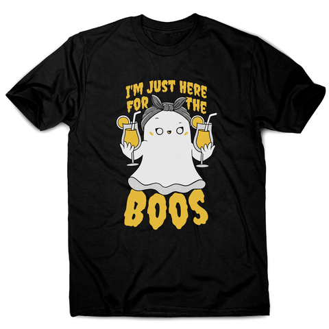 Funny ghost men's t-shirt Black