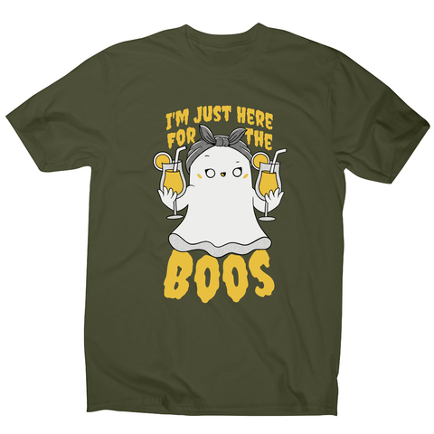 Funny ghost men's t-shirt Military Green