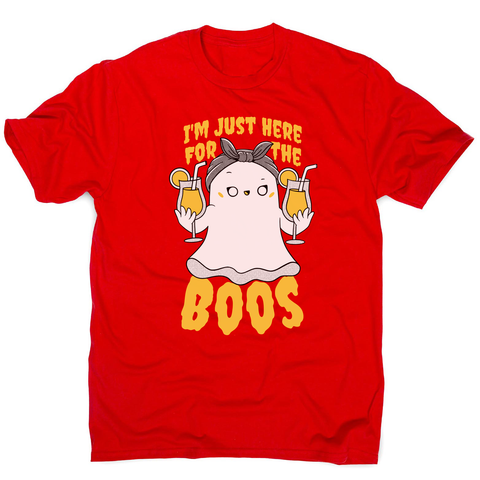 Funny ghost men's t-shirt Red
