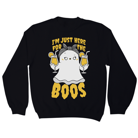 Funny ghost sweatshirt Black