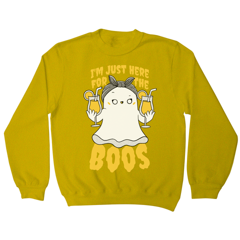 Funny ghost sweatshirt Yellow