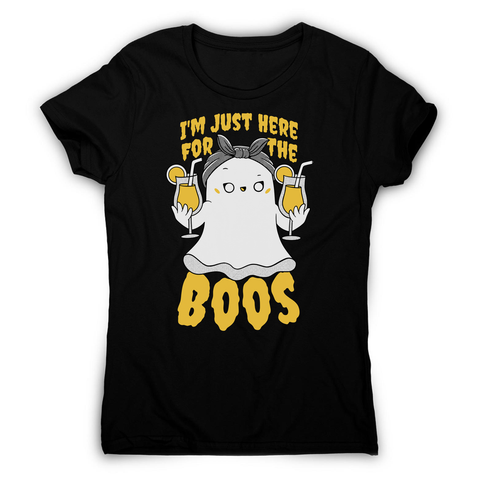 Funny ghost women's t-shirt Black