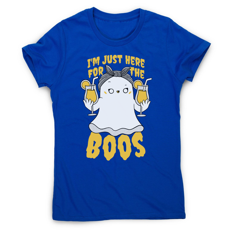 Funny ghost women's t-shirt Blue