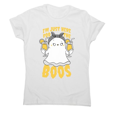 Funny ghost women's t-shirt White