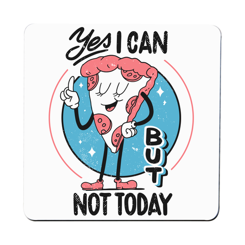 Funny pizza slice coaster drink mat Set of 2