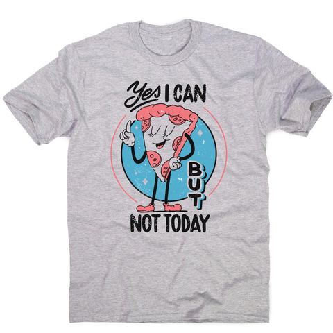 Funny pizza slice men's t-shirt Grey