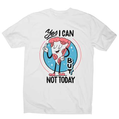 Funny pizza slice men's t-shirt White