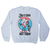 Funny pizza slice sweatshirt White