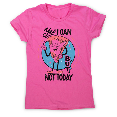Funny pizza slice women's t-shirt Pink