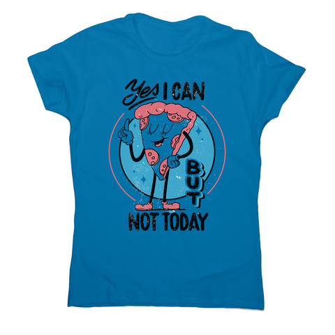Funny pizza slice women's t-shirt Sapphire