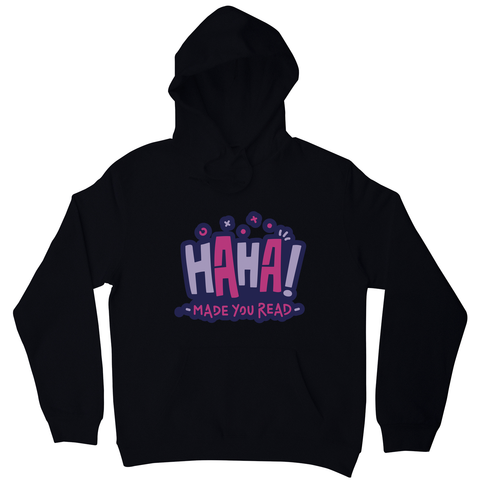 Funny reading quote hoodie Black