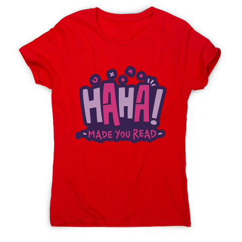 Funny reading quote women's t-shirt Red