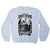 Funny skull beard quote sweatshirt White