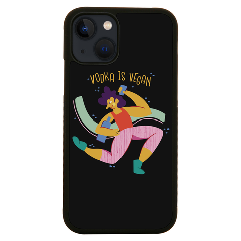 Funny vegan vodka iPhone case iPhone 13 Mini