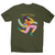 Funny vegan vodka men's t-shirt Military Green